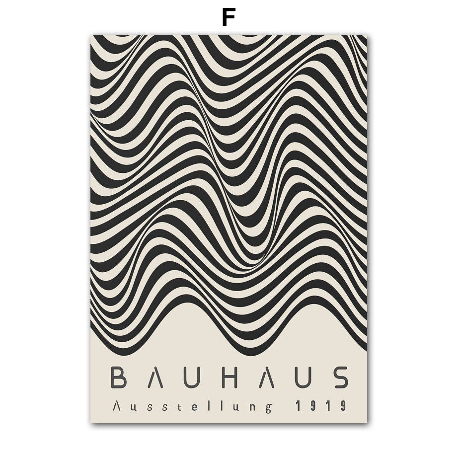 Poster Bauhaus Wandkunst Vintage Grün I Wandbilder Wohnzimmer & Schlafzimmer I Deko Print Bilder I ohne Rahmen-6