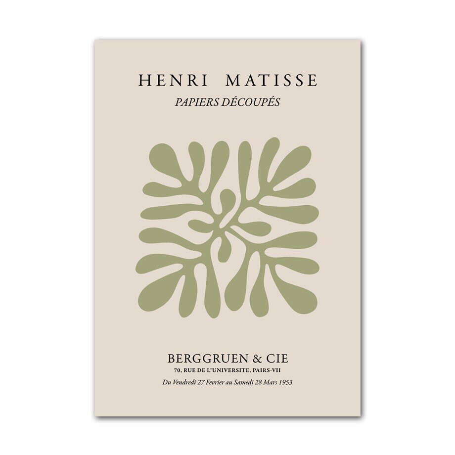 Poster Boho Abstrakt Berggrün | Bilder Wohnzimmer | Wandbilder Schlafzimmer | Deko Print ohne Rahmen | Bilder Set Kunstdruck-4