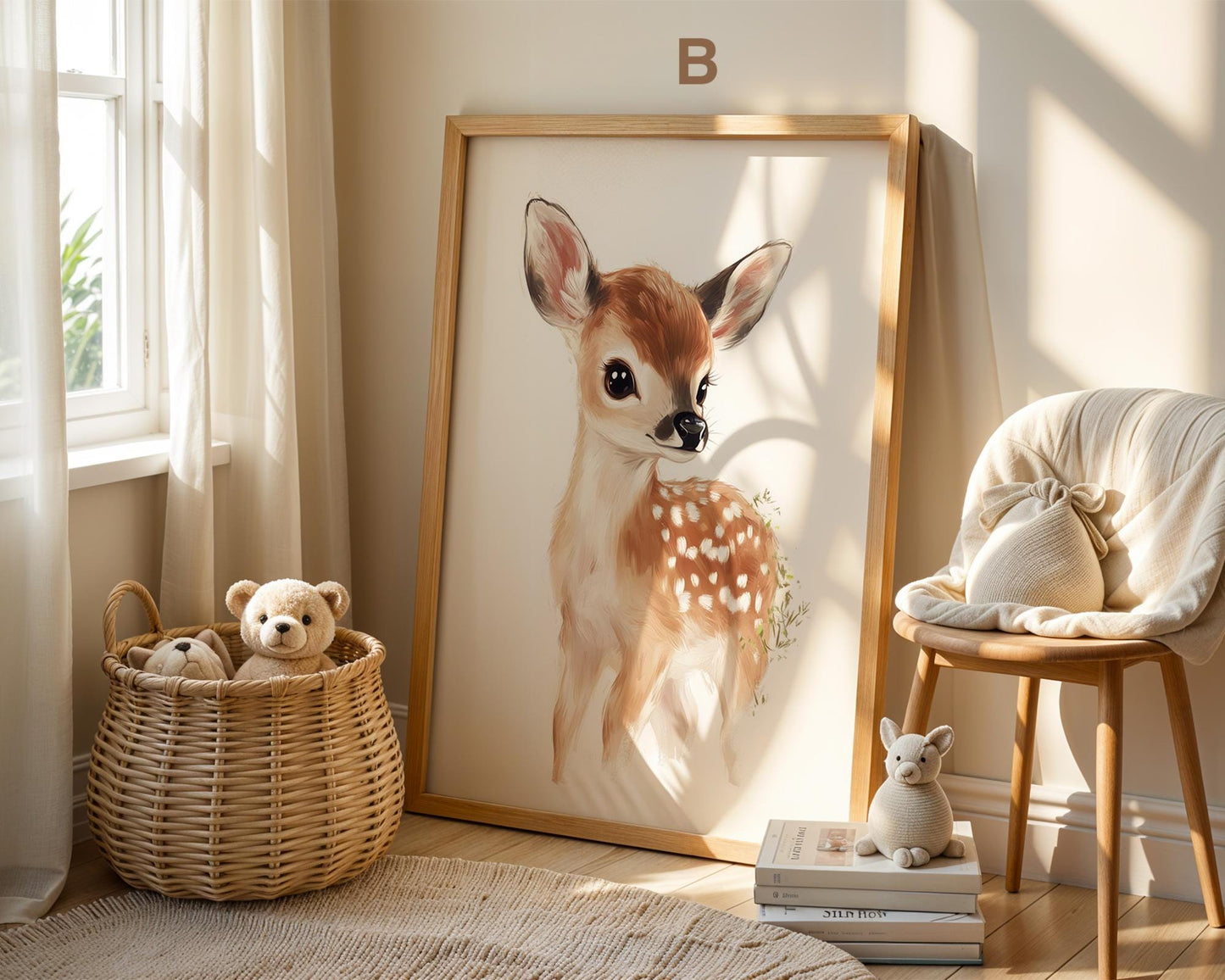 Süße Pastell Farben Poster Kinderzimmer · Geschenkidee für Kinder · Babyzimmer Deko · Minimalistisch neutral · Deko Print ohne Rahmen-4