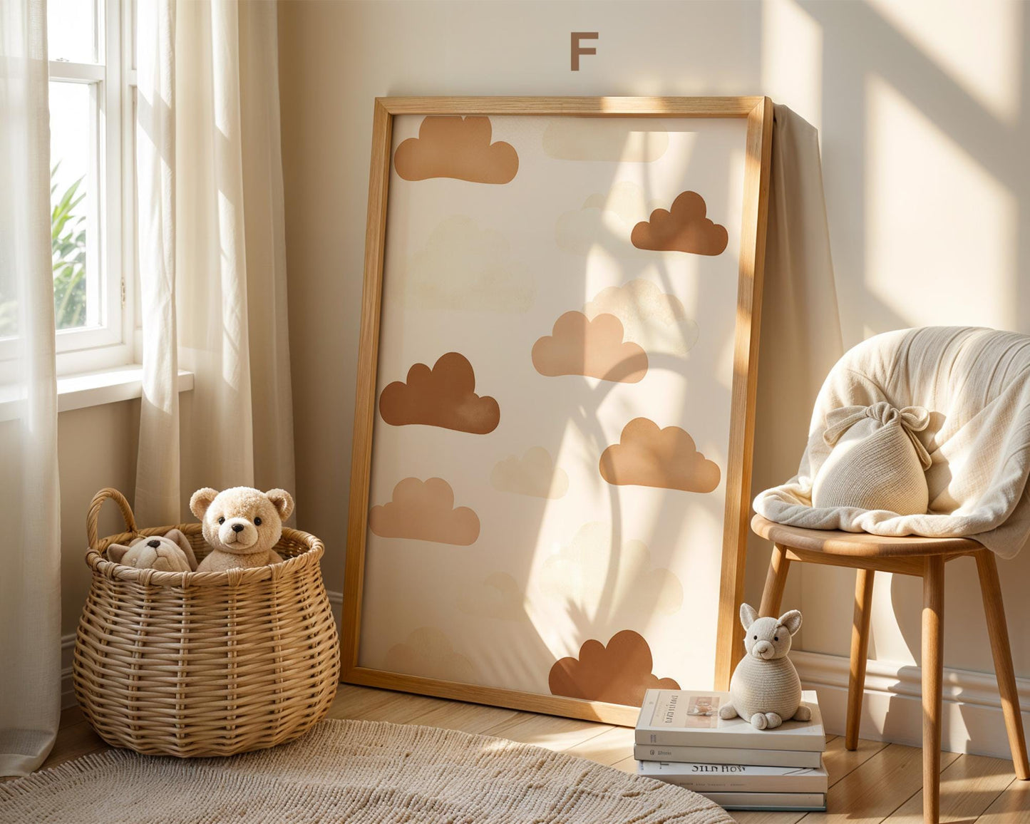 Süße Pastell Farben Poster Kinderzimmer · Geschenkidee für Kinder · Babyzimmer Deko · Minimalistisch neutral · Deko Print ohne Rahmen-8