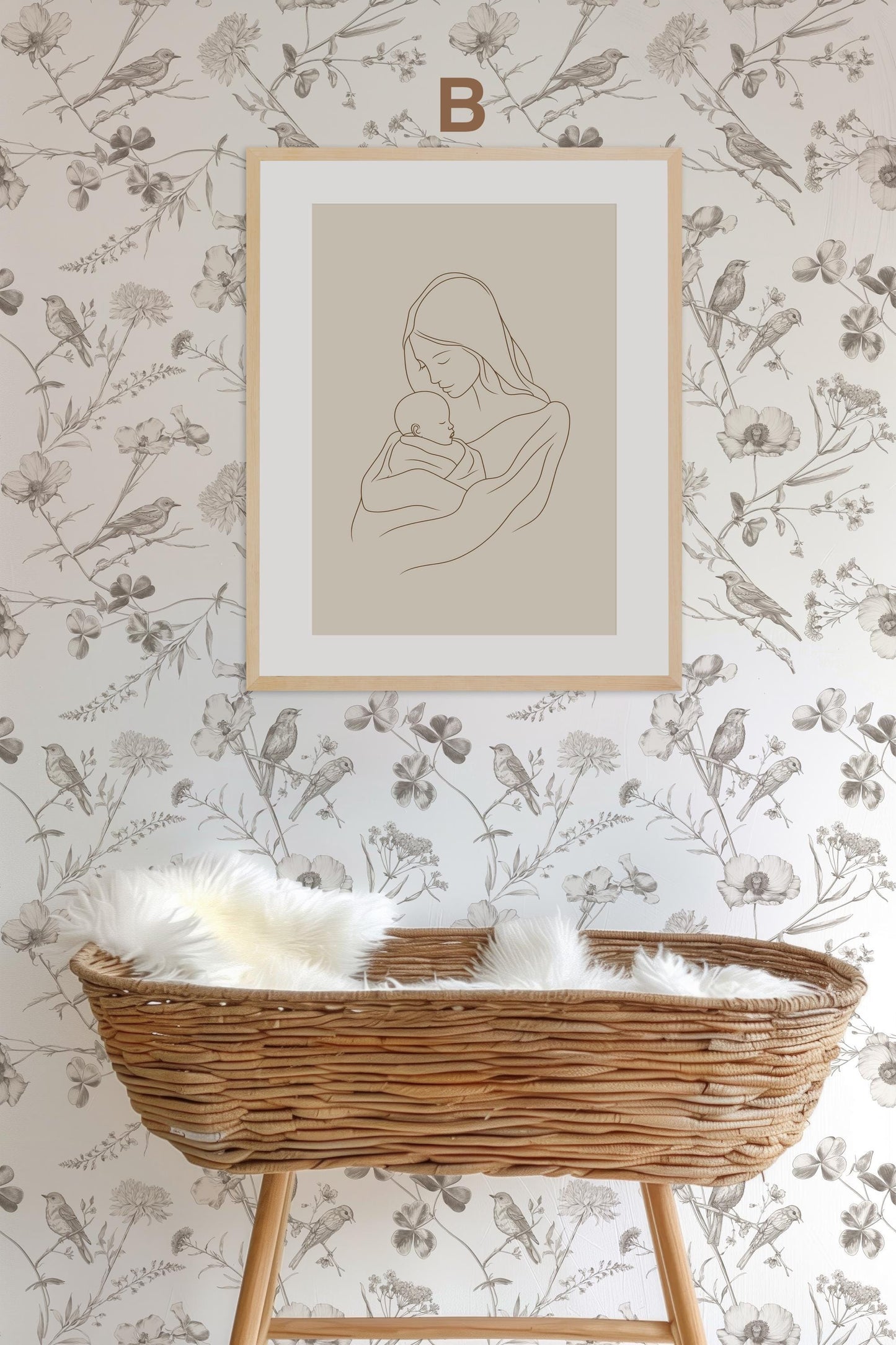 BEIGE Boho Poster Babyzimmer · Geschenkidee für Kinder · Babyzimmer Deko  · Modern Abstrakt Minimalistisch neutral ·Deko Print ohne Rahmen-6