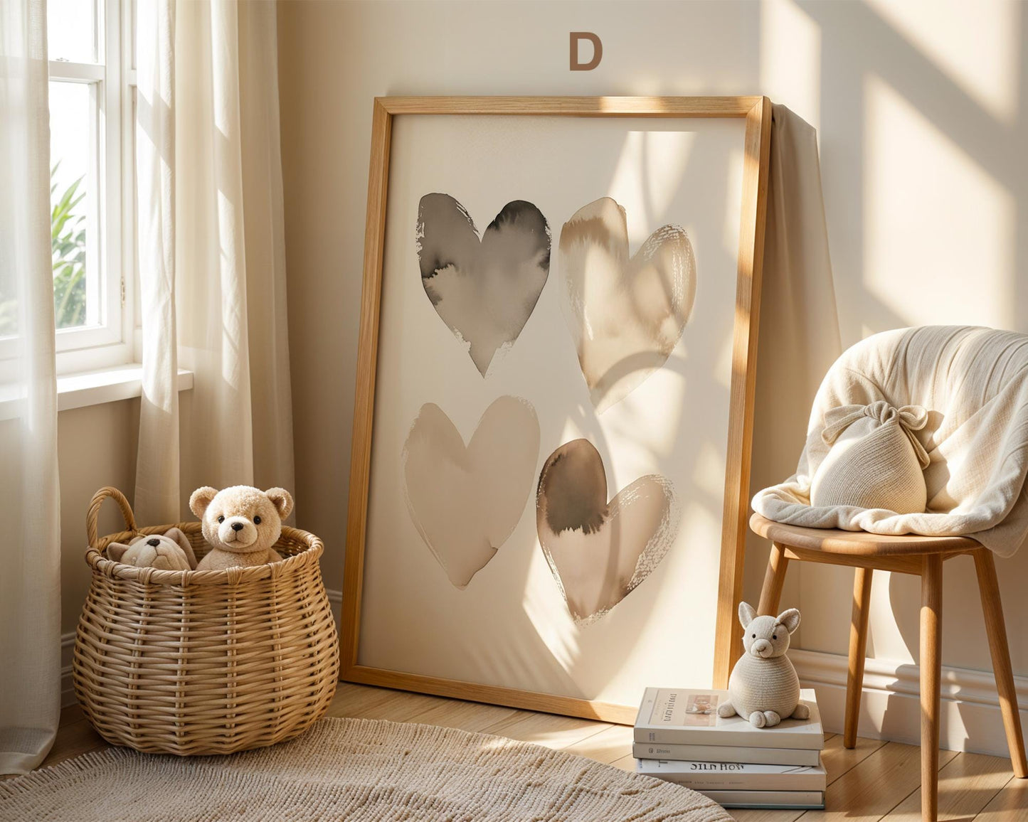Süße Pastell Farben Poster Kinderzimmer · Geschenkidee für Kinder · Babyzimmer Deko  · Minimalistisch neutral · Deko Print ohne Rahmen-6