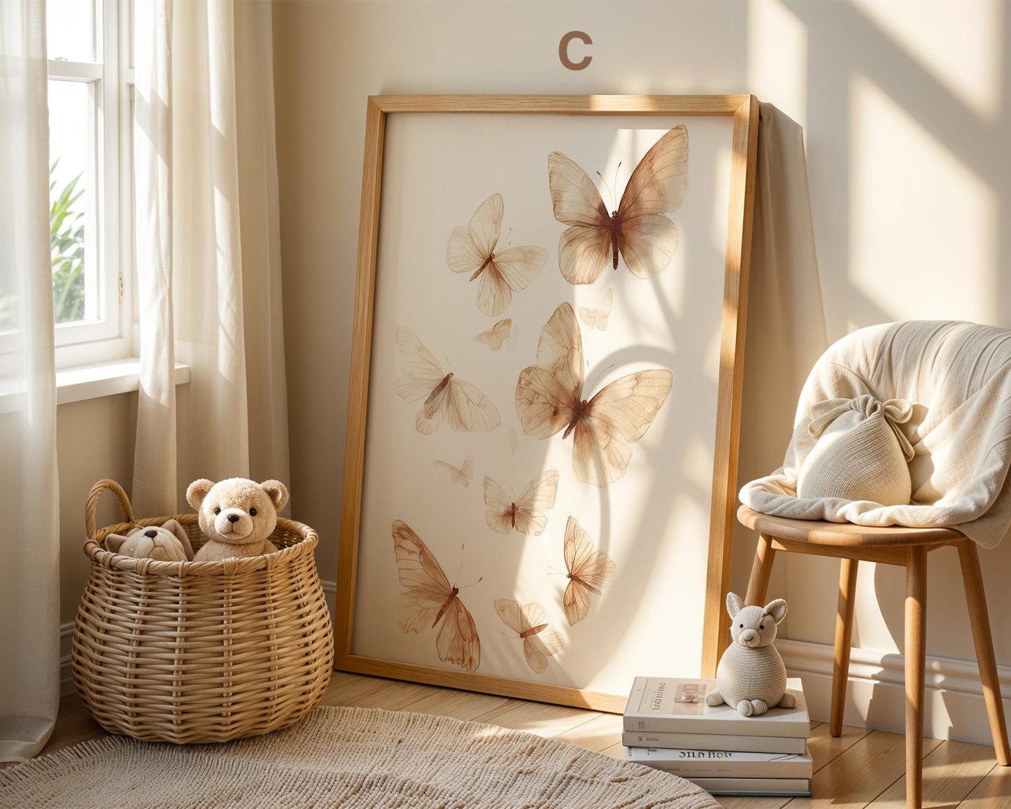 Süße Pastell Farben Poster Kinderzimmer · Geschenkidee für Kinder · Babyzimmer Deko  · Minimalistisch neutral · Deko Print ohne Rahmen-5